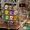 Bejeweled Double Festooned Plus Skull for Girls