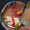 BEJEWELED DOUBLE FESTOONED PLUS JUMBO SKULL FOR GIRLS W/ SOMBRERO