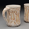 Nouveau Mugs with Oxide Wash