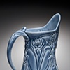 Tall Blue Pitcher