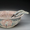 Large Serving Bowl with Utensils