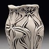 Black & White Nouveau Vase