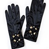 studded and cut out detailed gloves
