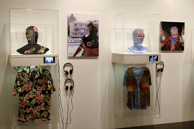 Everybody is Somebody's Terrorist Installation at Lyonswier Gallery
detail of the American Tourist and Hippy displays