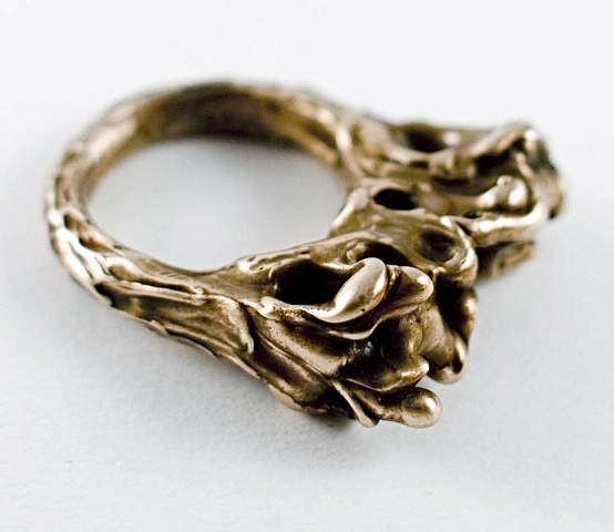 bronze seaweed ring