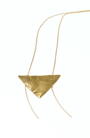 large single triangle necklace