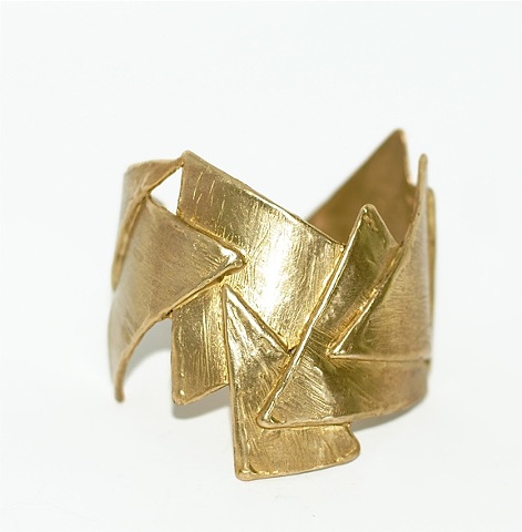 gold triangle cuff