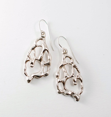coral earrings