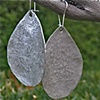 sterling silver hammered earrings