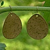 hammered Brass earrings