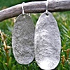 sterling silver hammered earrings