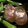 copper, silver and gold leaf earrings