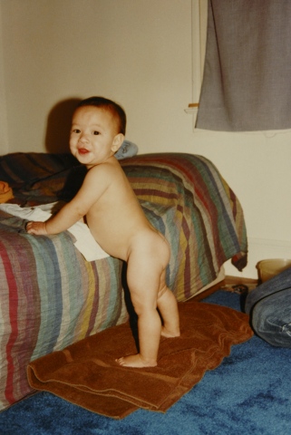 me as a naked baby