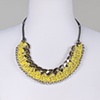 SHORT YELLOW CROCHET NECKLACE