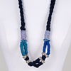 LONG NAVY BLUE NECKLACE