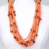 Rust Multi Strand Necklace