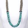 Knit Grey/Mint Necklace