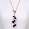 LONG MAIZE & BLACK NECKLACE