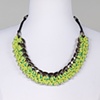 SHORT LIME CROCHET NECKLACE