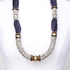 Knit Purple/Taupe Necklace