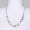 SHORT IVORY PALE LILAC NECKLACE