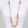 LONG PULLOVER TAN NECKLACE