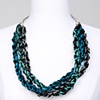 Black Braided Leather Necklace