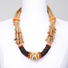 Knit Tan/Orange Necklace