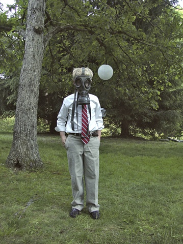 Boy In a Gas Mask