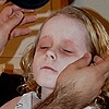 Infected Girl Make-up Application