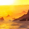 Sunset View of Golden Hue