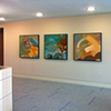 Installation View of "Bow" "Tropical Landscape" and "Splash"