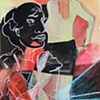 Untitled (red, orange, figure)