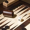 Games table and chairs, macassar ebony