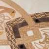Fidelity Conference Table, marquetry detail with microphones