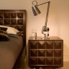 Bond bed with bedside cabinets