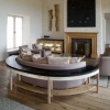 Salmon skin sofa table
