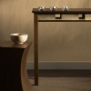 Salmon skin table, Corset table