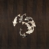 Koi table. large, detail table top