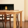 Edge extending table and chairs