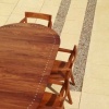 Classic round extending table with Edge chairs