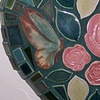 Five Roses and a Butterfly Garden Heart