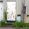 Entrance to veal barn (now rental storage units)