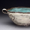 blue bellied oval bowl