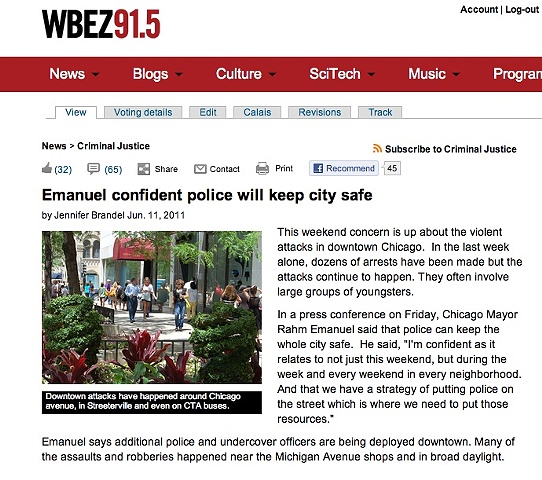 General Assignment Reporting: WBEZ