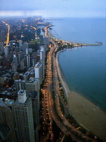 Lake Michigan From Above