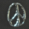 Peace Button Earrings