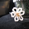 Hermione Hair Pins - cream and pink
