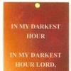 In My Darkest Hour (Bookmark)