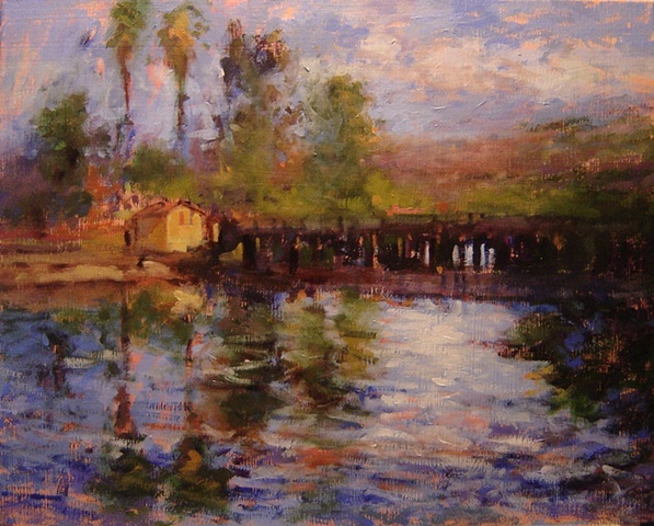 Morning light on the estuary in Pismo Beach California